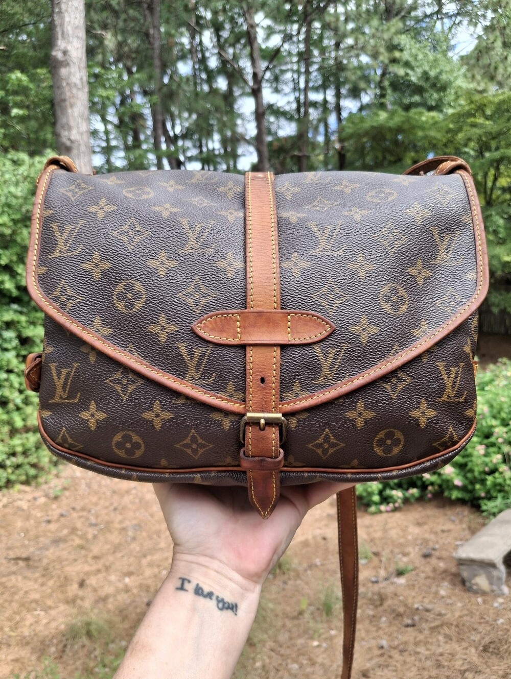 Vintage Louis Vuitton Saumur 30 Monogram Coated Canvas Messenger Saddle Bag - Picture 4 of 16